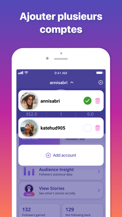 Abonnés rapport for Instagram Abonnés rapport for Instagram