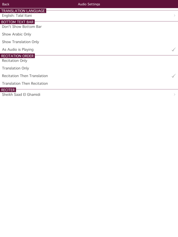Holy Quran Listen 12 Languages iPad screenshot 5 - Book app