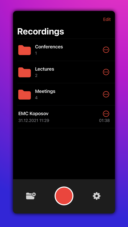 #7. Voice Recorder with Timecodes (iOS) 게시자: Aleksei Varochko