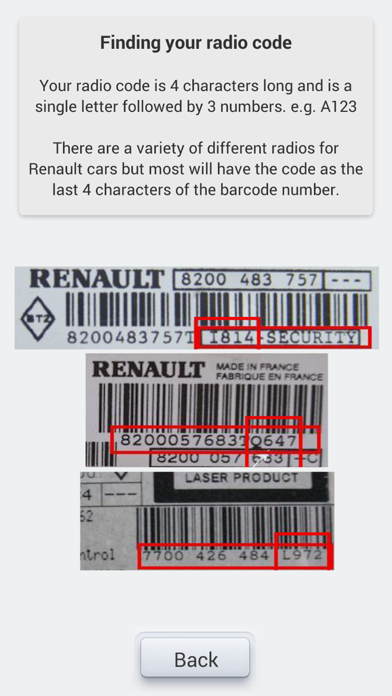 Renault Radio Unlocker screenshot1