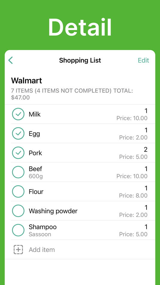 #4. Shopping List Grocery list app (iOS) 게시자: Jack Xuan