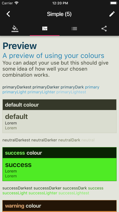 Modern Colour Picker Screenshot