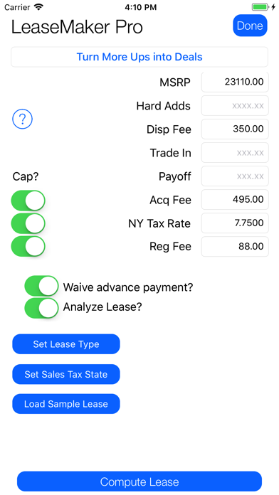 Screenshot #2 pour LeaseMaker Pro