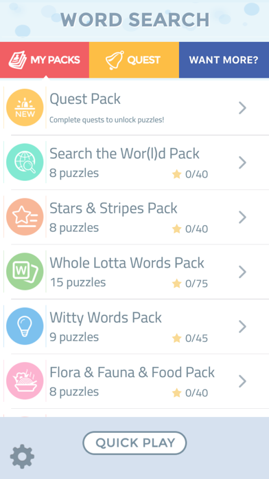 Word Search Puzzles Screenshot