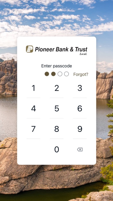 Pioneer Bank & Trust Screenshot