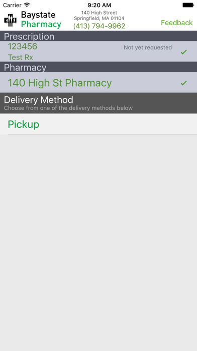 Baystate Health Pharmacy Screenshot