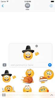 thanksgiving emojis iphone screenshot 2