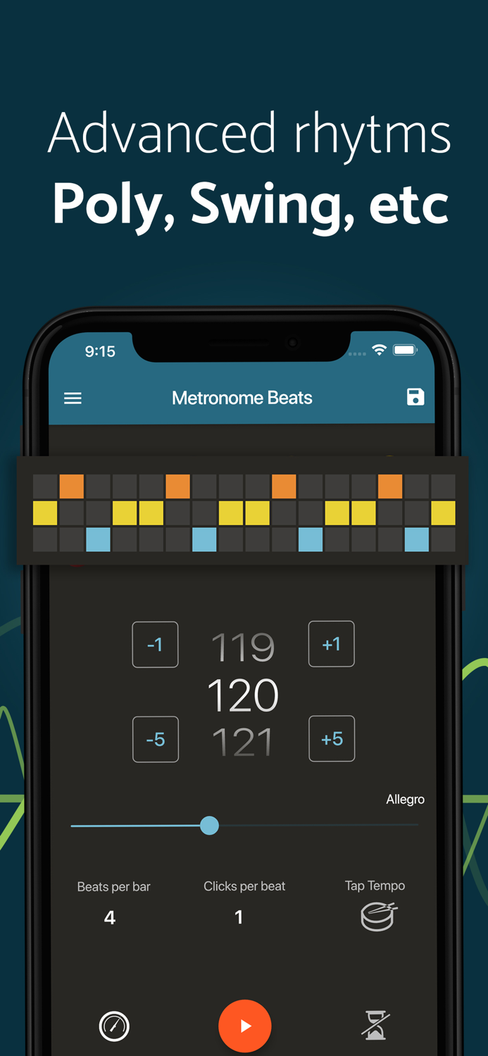 Metronome beats BPM counter