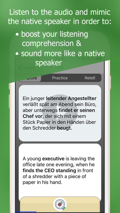 Mit Witzen Deutsch lernen Screenshot