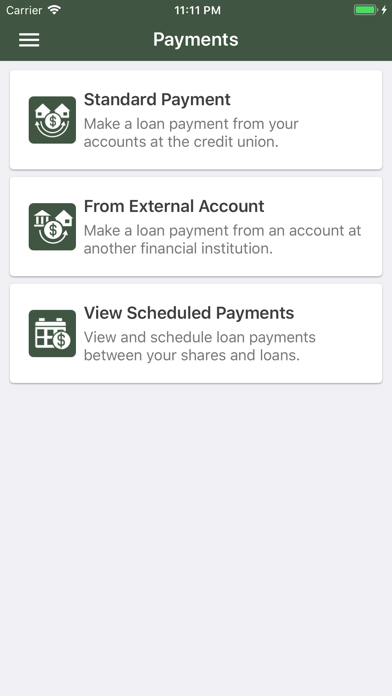 St. Francis CU Mobile Banking Screenshot