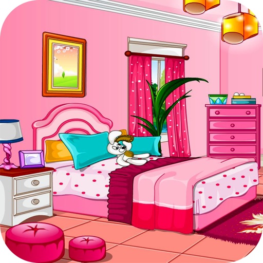 Girly room decoration game Icon