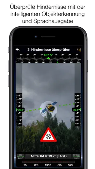 Screenshot von SatFinder auf dem iPhone 6