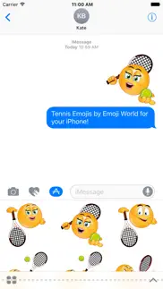 How to cancel & delete tennis emoji stickers 1