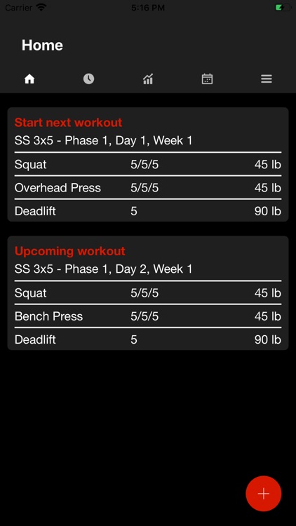 Startling Strength 3x5 Gym Log