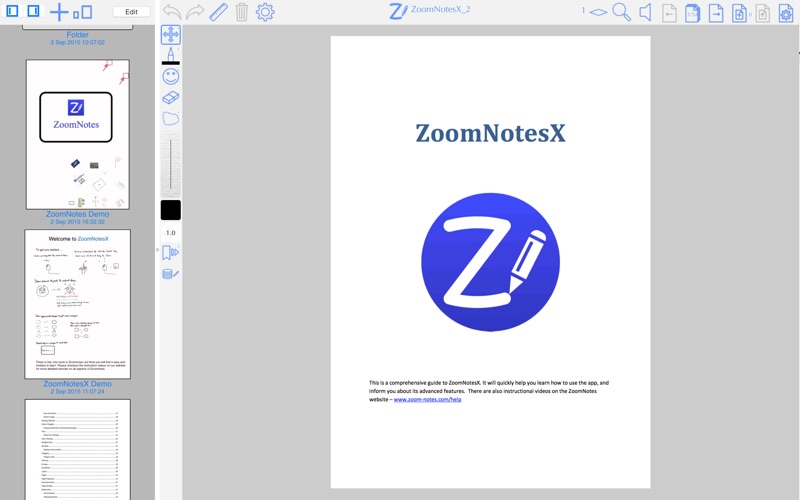 Screenshot #1 pour ZoomNotes Desktop