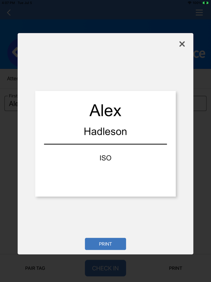Eventfinity Check In