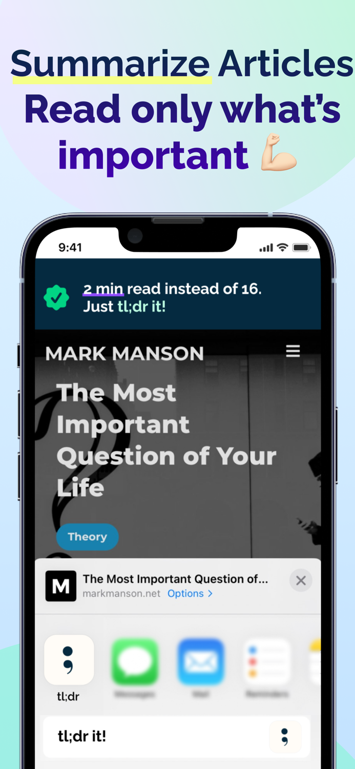 TLDR It AI Summarize Articles