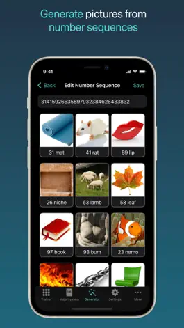 Game screenshot Mnemo Major System Trainer apk