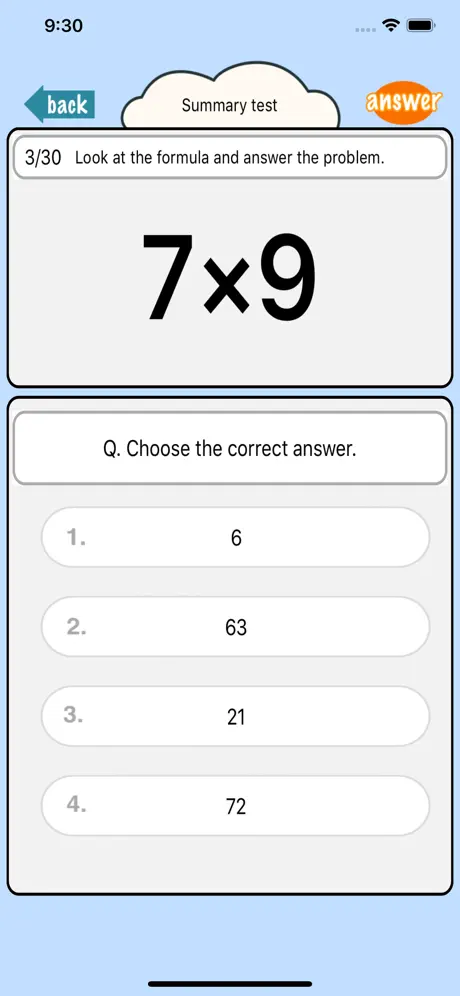 Math -The multiplication table