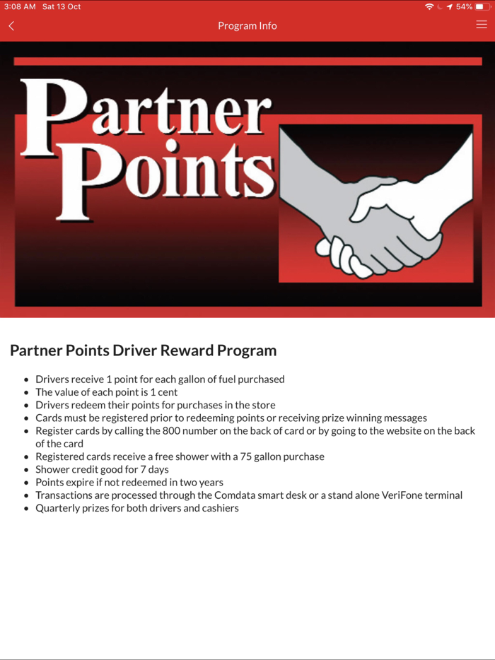 Partner Points Rewards