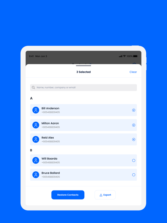 Screenshot #6 pour SafeContacts: Backup & Restore