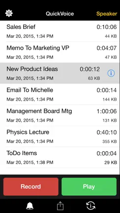QuickVoice® Recorder iPhone image 1
