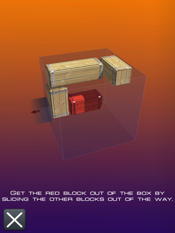 Unblock Red Brick. 3D Space iPad screenshot