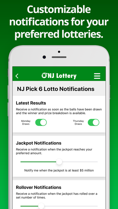 NJ Lottery Screenshot