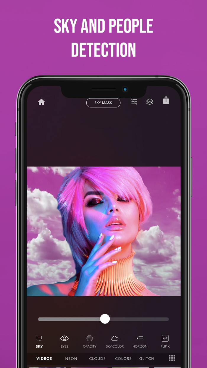Neon Skies Photo Editor