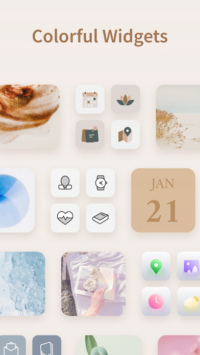 Icon Widget:Minimalist,Neutral Screenshot