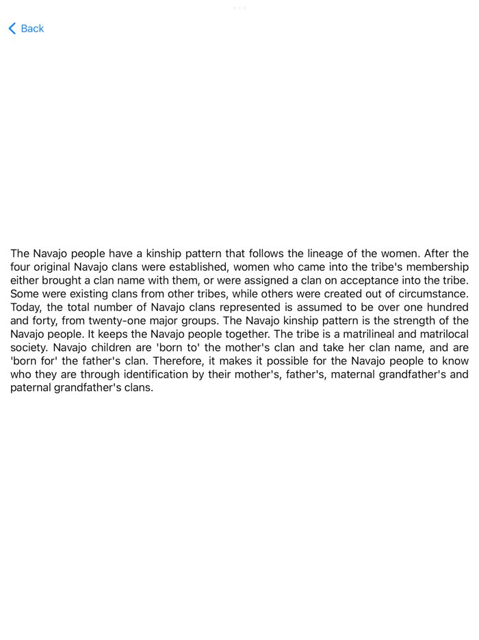 Navajo Clans Native Language