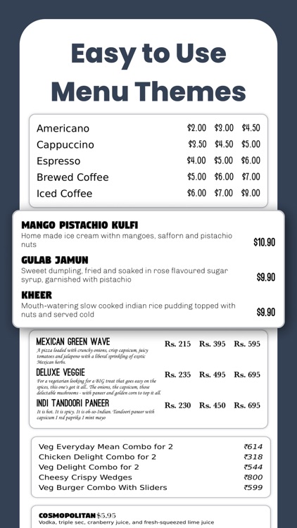 Menu Maker, Menu Templates screenshot-3