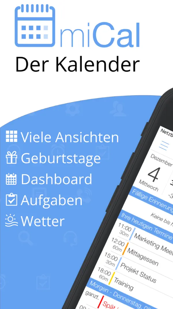 miCal - der Kalender Screenshot 1