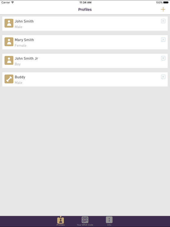MINA Health Blueprint iPad screenshot 2 - Health & Fitness app