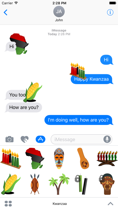 Kwanzaa Sticker Set Screenshot