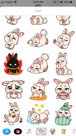 Game screenshot Rabbit Pun Funny Stickers apk