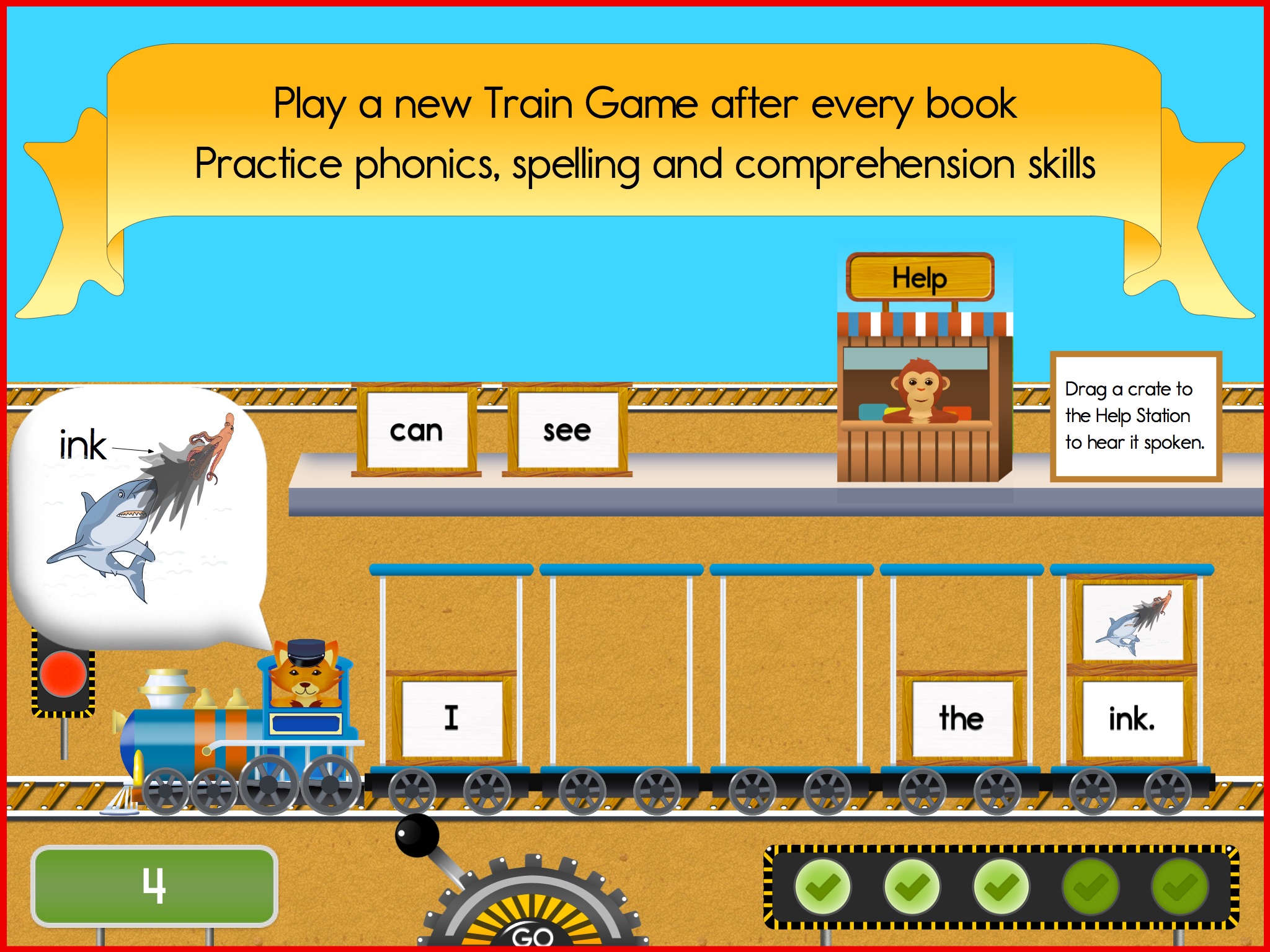Reading Train: Alphabet screenshot 3