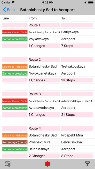 Moscow Metro Route Planner Screenshot