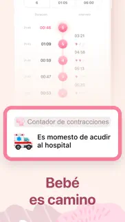 contador de contracciones iphone capturas de pantalla 3