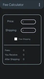 fee calculator for ebay fees iphone screenshot 1