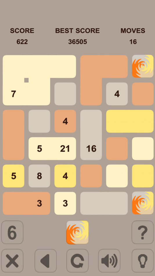 #3. Blocks Numbers Puzzle (iOS) Podle: Ruslan Goncharenko