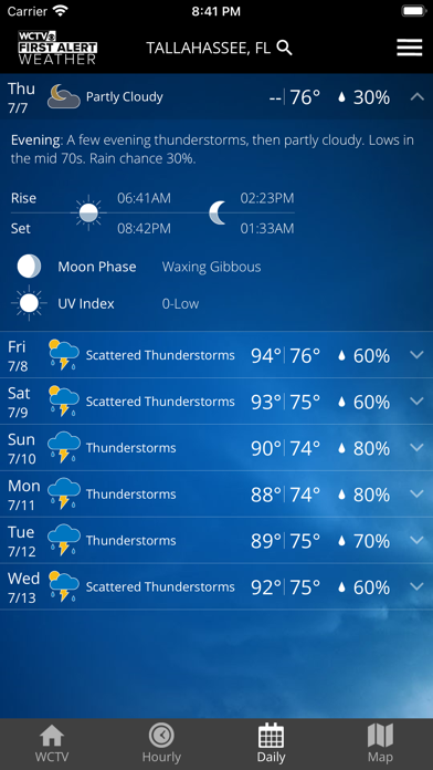 WCTV First Alert Weather Screenshot