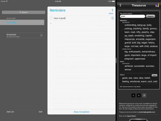 Thesaurus App iPad app afbeelding 5