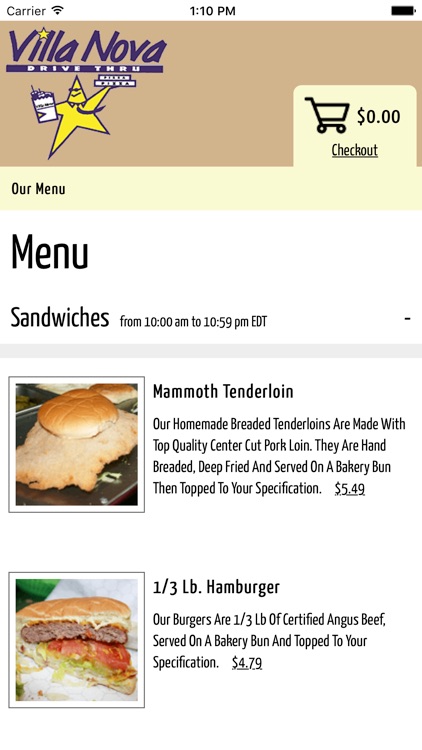 Villa Nova Drive Thru