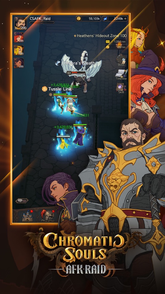#1. Chromatic Souls : AFK Raid (iOS) 由: Com2uS Holdings