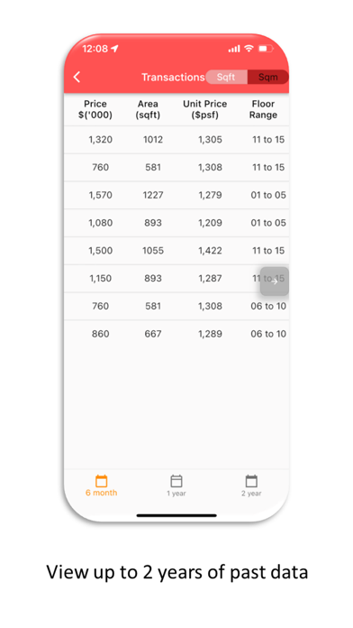 Property Market Information Screenshot