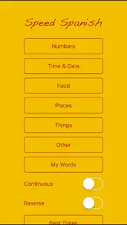 speed spanish app iphone screenshot 1