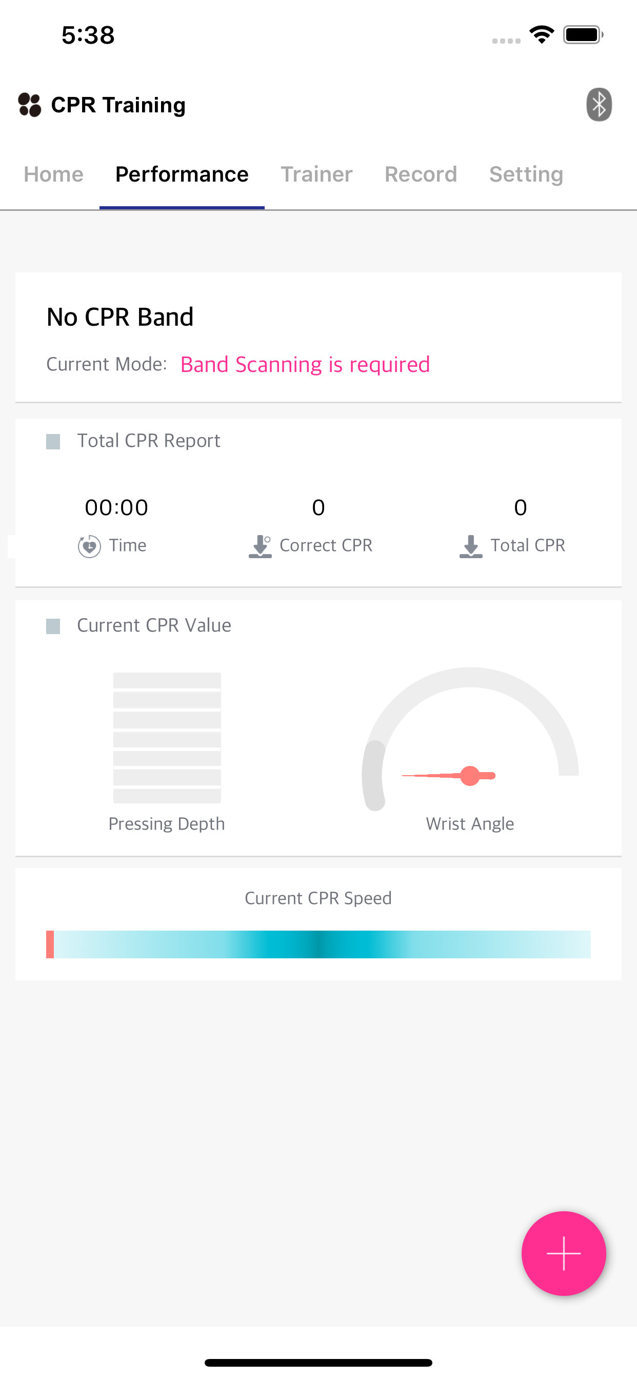 CPR Band for Self training