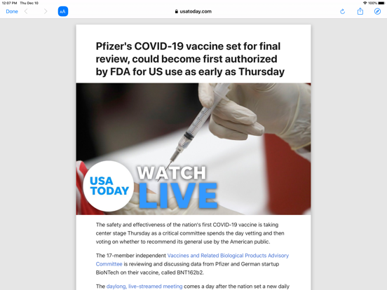 The News Report iPad screenshot 5 - News app