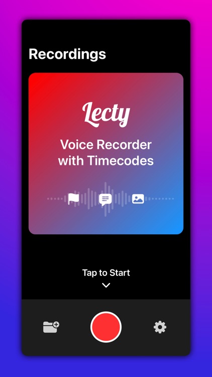 Voice Recorder with Timecodes